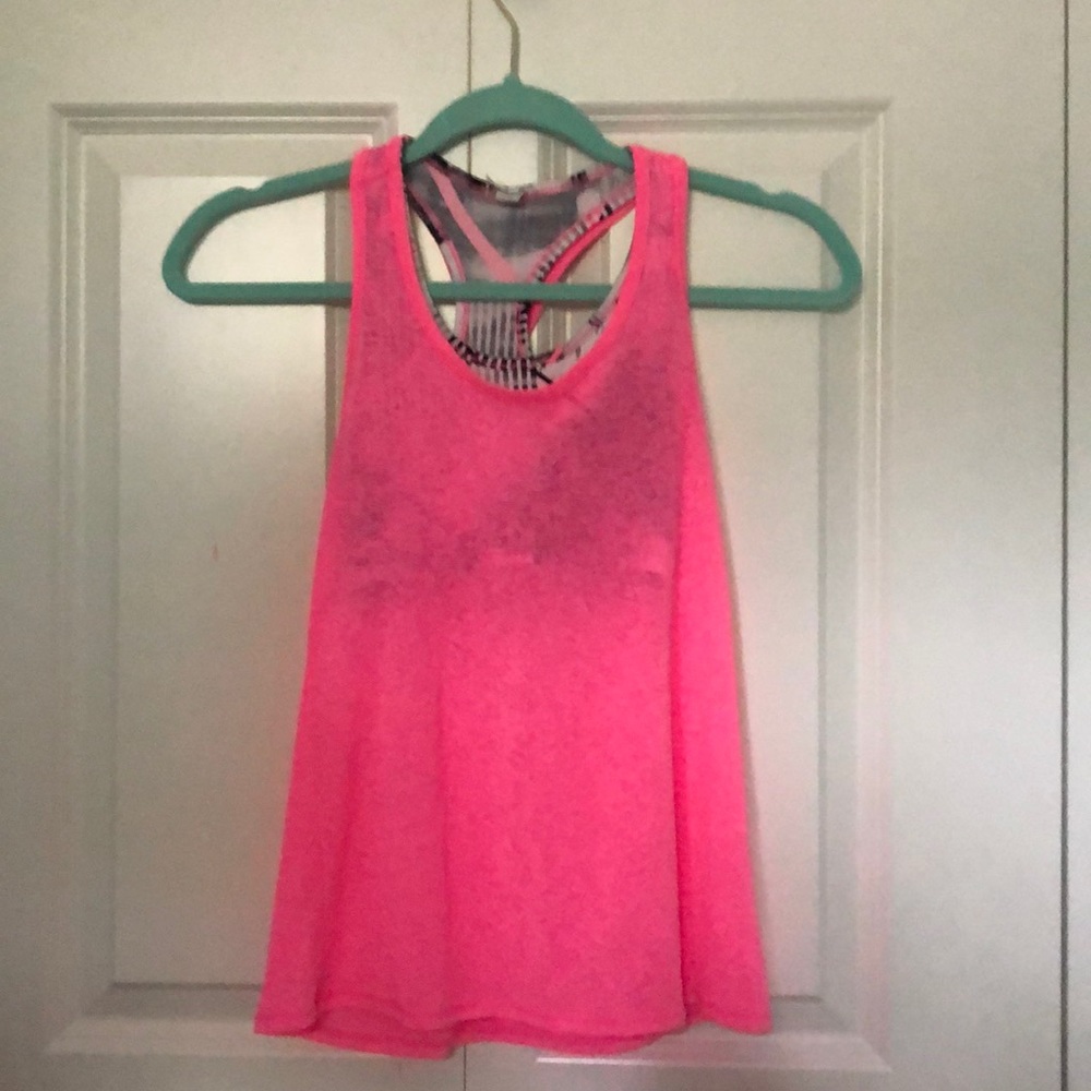 Girls pink tank top medium